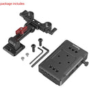 SmallRig V-Mount Battery Adapter Plate with Dual-Rod Clamp and Extension Arm