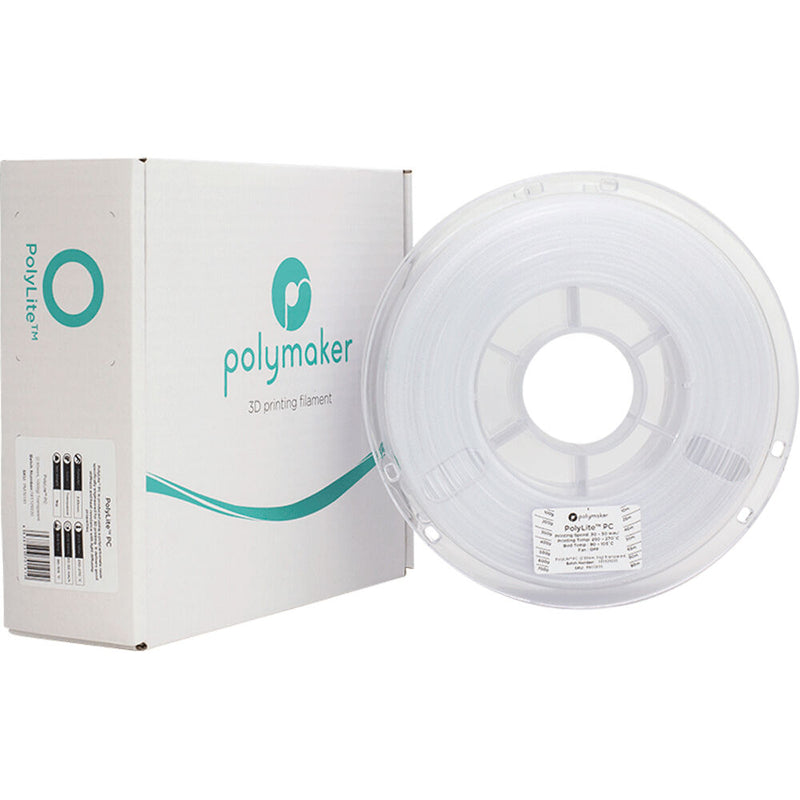 Polymaker PolyLite PC 3D Printing Filament 2.2 lb (2.85mm Diameter, Transparent)