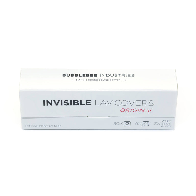 Bubblebee Industries Invisible Lavalier Microphone Covers (3 Black/3 Beige/3 White Mesh)