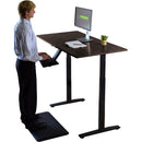 Uncaged Ergonomics Rise Up 2-Stage Electric Height-Adjustable Standing Desk (60 x 30", Black/Black)