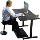 Uncaged Ergonomics Rise Up 2-Stage Electric Height-Adjustable Standing Desk (60 x 30", Black/Black)