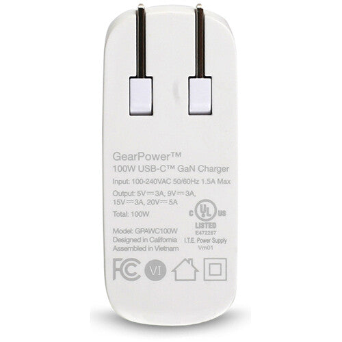 IOGEAR GearPower 100W USB Type-C GaN Charger