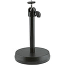 K&M Desktop Camera Stand (Round Base, Black)