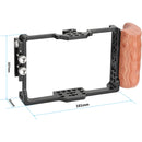 CAMVATE Full Cage with Wooden Handle for FeelWorld FT6/FR6 5.5" Monitor