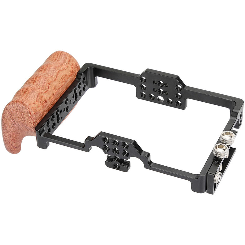 CAMVATE Full Cage with Wooden Handle for FeelWorld FT6/FR6 5.5" Monitor