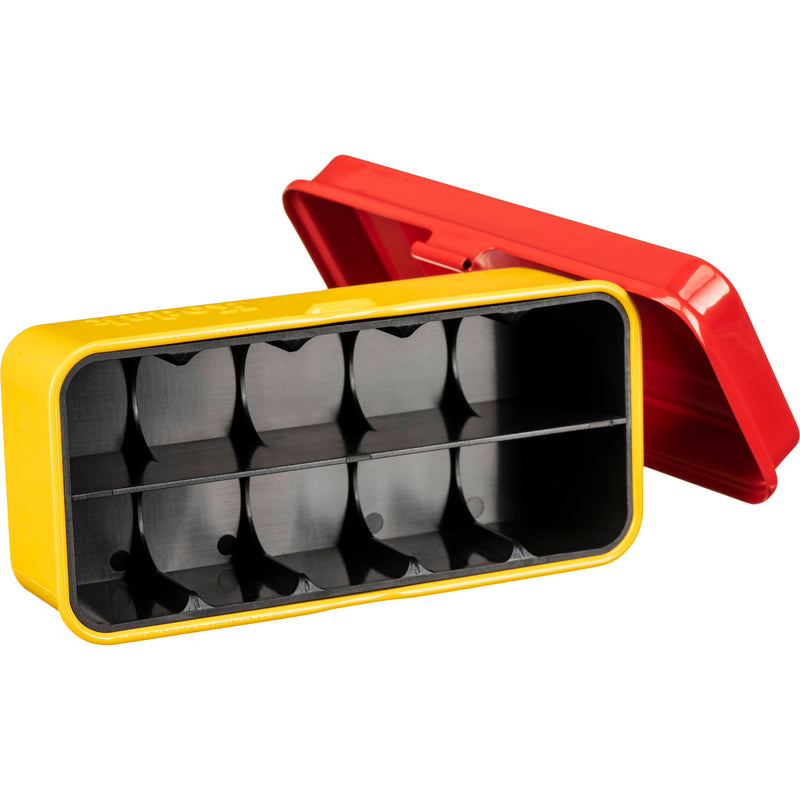 Kodak Steel 120/135mm Film Case (Red Lid/Yellow Body)