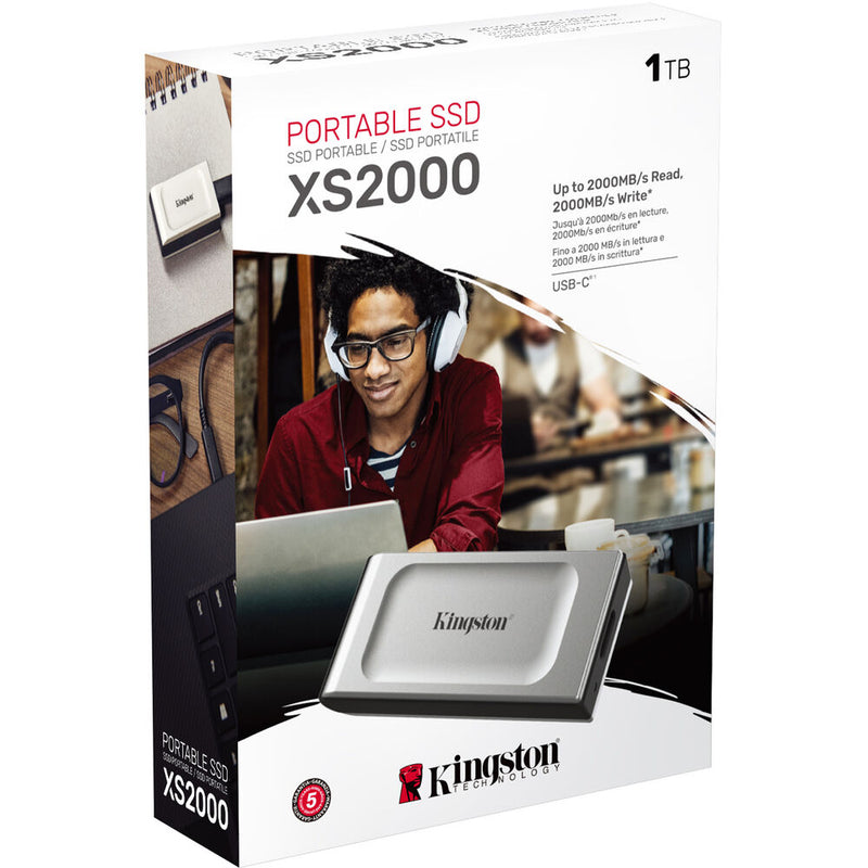 Kingston 1TB XS2000 USB 3.2 Gen 2x2 External Solid State Drive