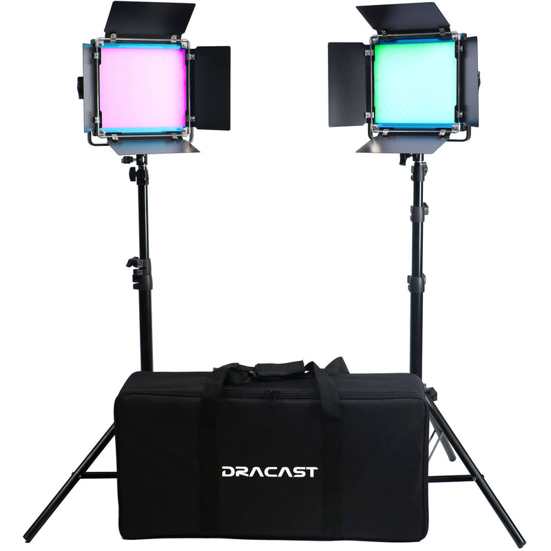 Dracast LED500 X-Series RGB Bi-Color 2-Light Kit with Padded Travel Case