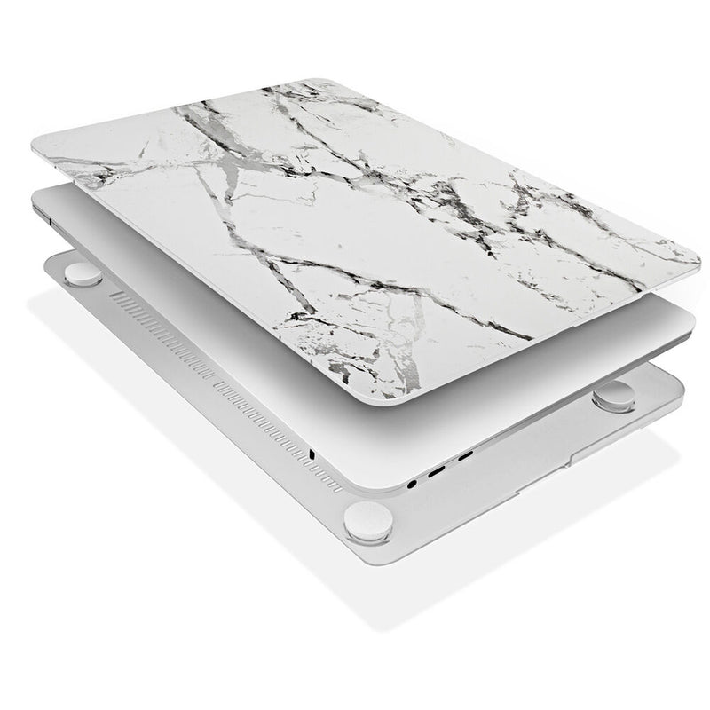 TechProtectus Colorlife Hard-Shell Case for 14.2" MacBook Pro (White Marble)