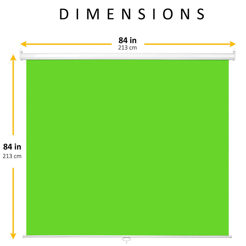 KHOMO GEAR Pull Down Green Screen Backdrop (84 x 84")