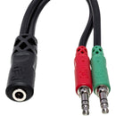 Hosa Technology Headset and Mic Breakout Cable