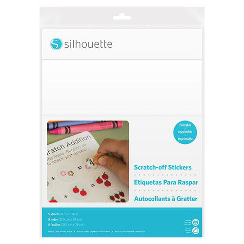 Silhouette Scratch-Off Sticker Sheets (Printable)