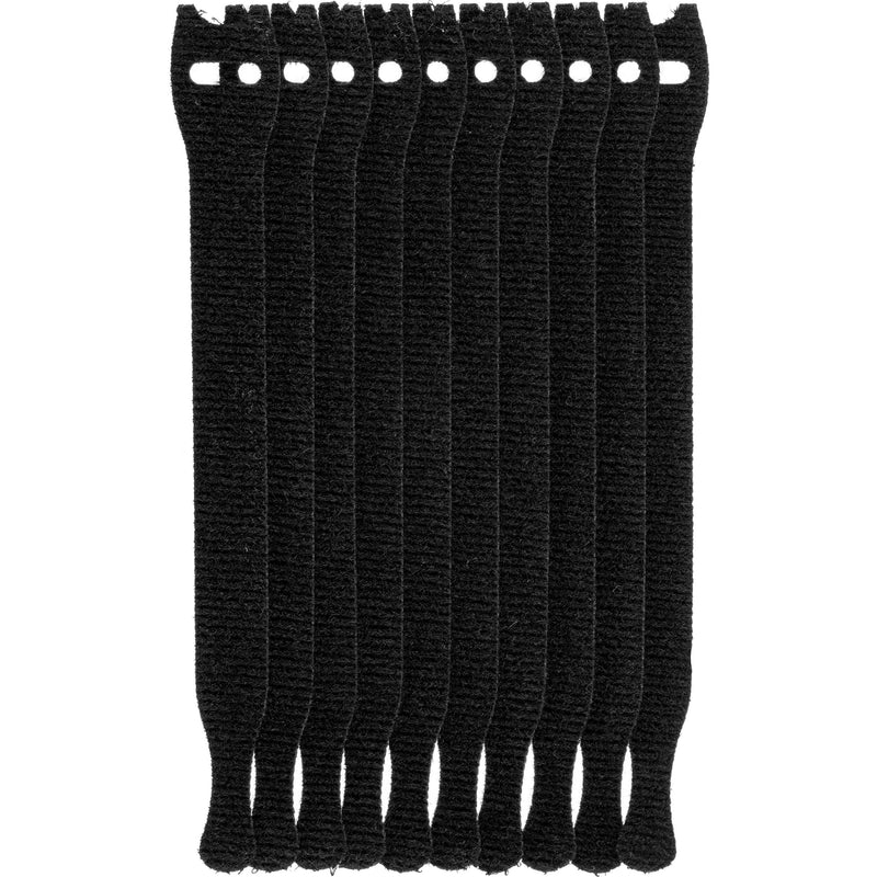 Rip-Tie Lite 1/2 x 6" Light-Duty Strap (Black, 10-Pack)