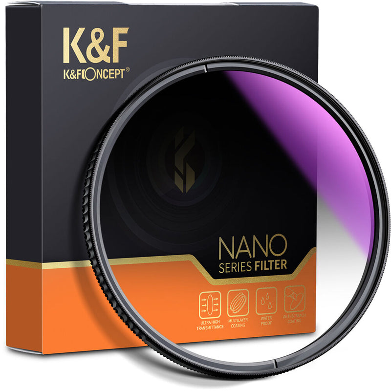 K&F Concept Nano-X Graduated Soft-Edge ND16 Filter (77mm)