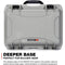 Nanuk 918 Waterproof Carry-On Hard Case with Lid Organizer (Silver)