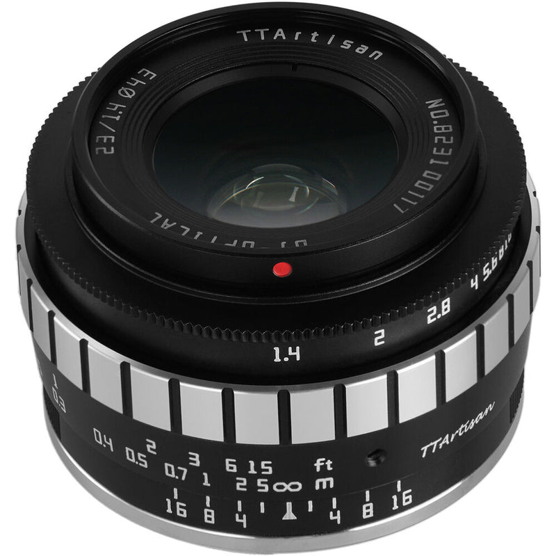 TTArtisan 23mm f/1.4 Lens for Micro Four Thirds (Black & Silver)