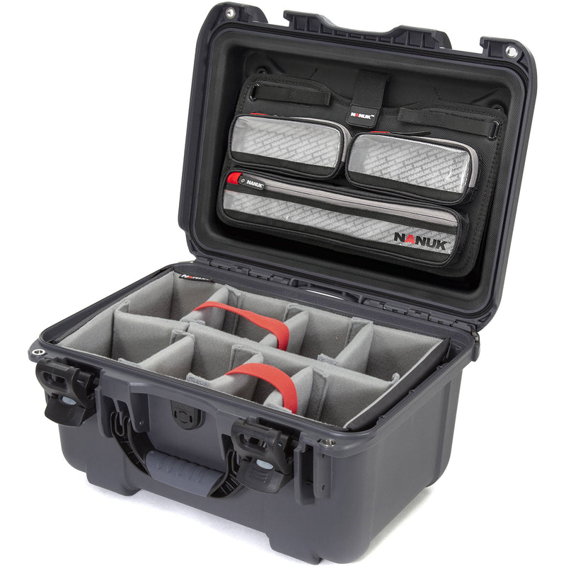 Nanuk 918 Waterproof Carry-On Hard Case with Lid Organizer (Graphite)