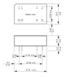 Traco Power TEN 3-2412N Isolated Through Hole DC/DC Converter ITE 2:1 3 W 1 Output 12 V 250 mA