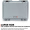 Nanuk 925 Case with Lid Organizer & Padded Divider (Silver)