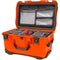 Nanuk 938 Wheeled Case with Lid Organizer & Padded Divider (Orange)
