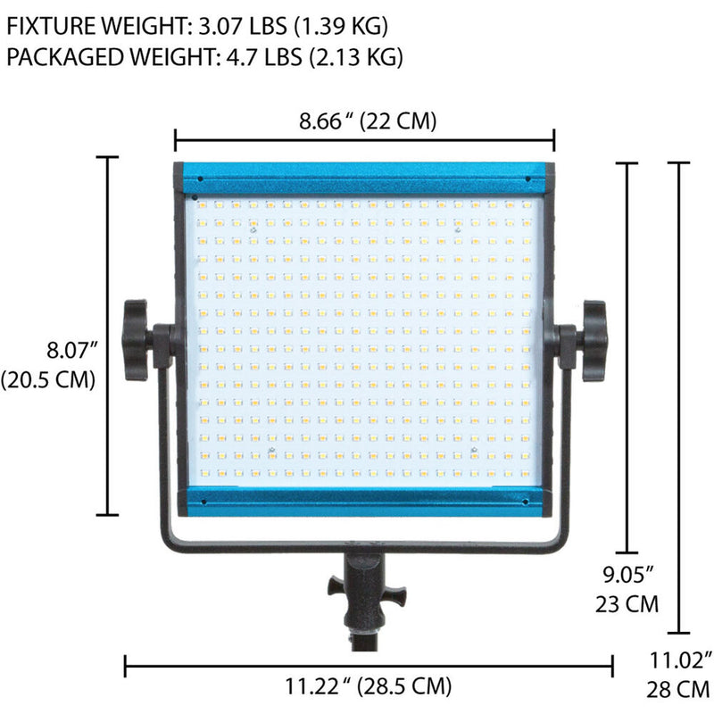 Dracast LED500 X-Series Daylight 3-Light Kit with Injection-Molded Travel Case