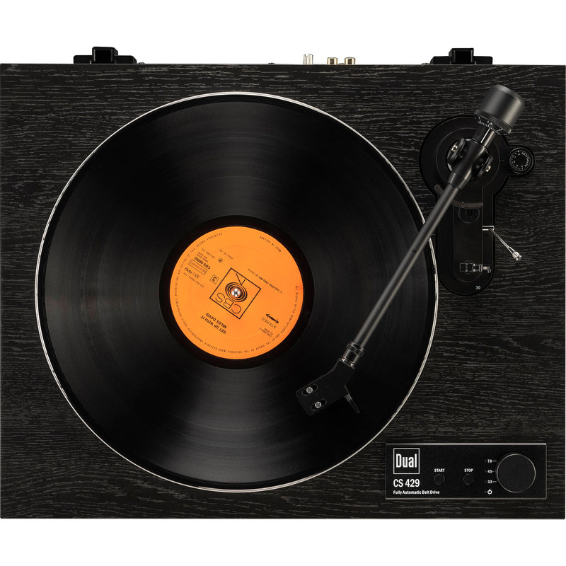 Dual Electronics CS 429 Fully Automatic Three-Speed Turntable (Black Vinyl Veneer)