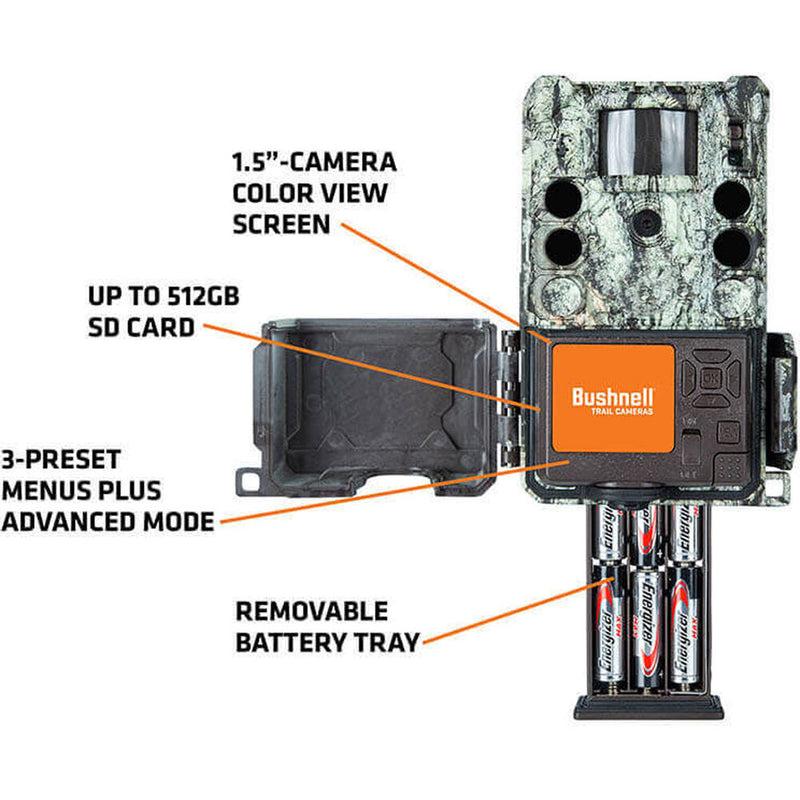 Bushnell Core S-4K No-Glow Trail Camera (Camo)