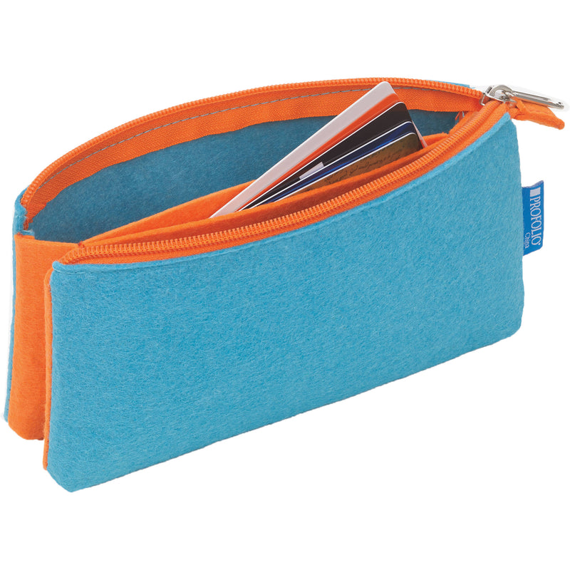 Itoya ProFolio Midtown Pouch (Ocean/Orange, 4 x 7")