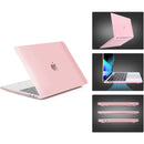 TechProtectus Hard-Shell Case with Keyboard Cover and Screen Protector for Apple 13" MacBook Pro M1/M2 (Rose Quartz)