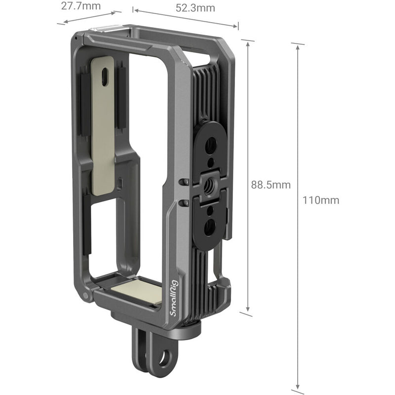 SmallRig Camera Cage for DJI Action 2 with Attached Power Module