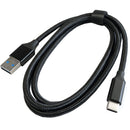 Oyen Digital USB 3.2 Gen 2 Type-C Male to Type-A Male Braided Cable (3.3')