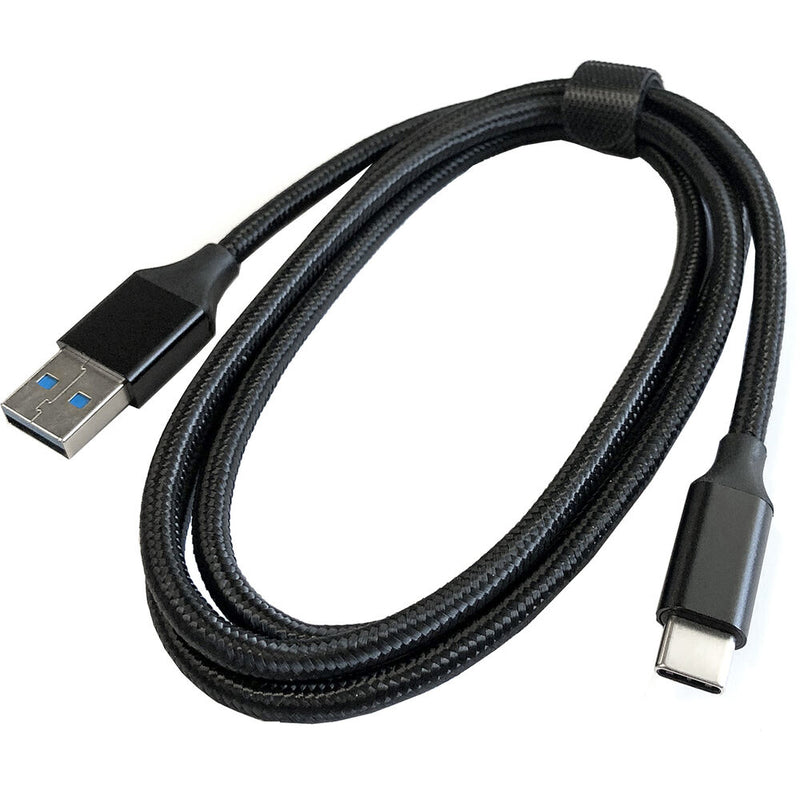 Oyen Digital USB 3.2 Gen 2 Type-C Male to Type-A Male Braided Cable (3.3')