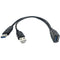 Oyen Digital USB 3.1 Gen 1 Type-A Female to Dual USB Male Y-Cable (20")