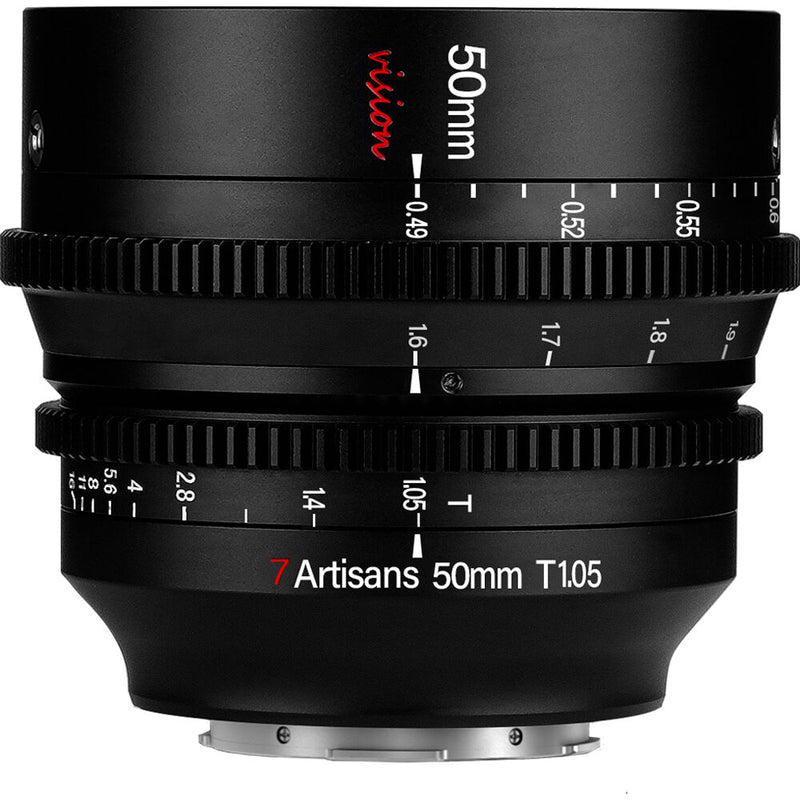 7artisans Photoelectric 50mm T1.05 Vision Cine Lens (RF&nbsp;Mount, Feet/Meters)