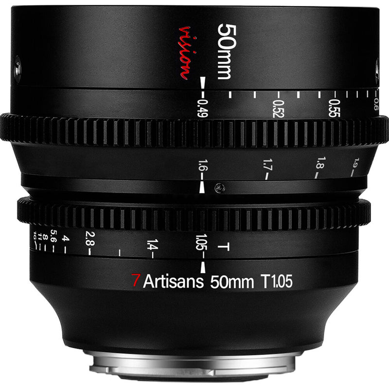 7artisans Photoelectric 50mm T1.05 Vision Cine Lens (RF&nbsp;Mount, Feet/Meters)