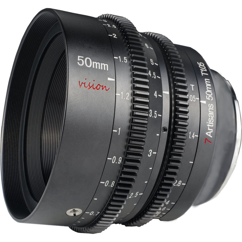 7artisans Photoelectric 50mm T1.05 Vision Cine Lens (RF&nbsp;Mount, Feet/Meters)