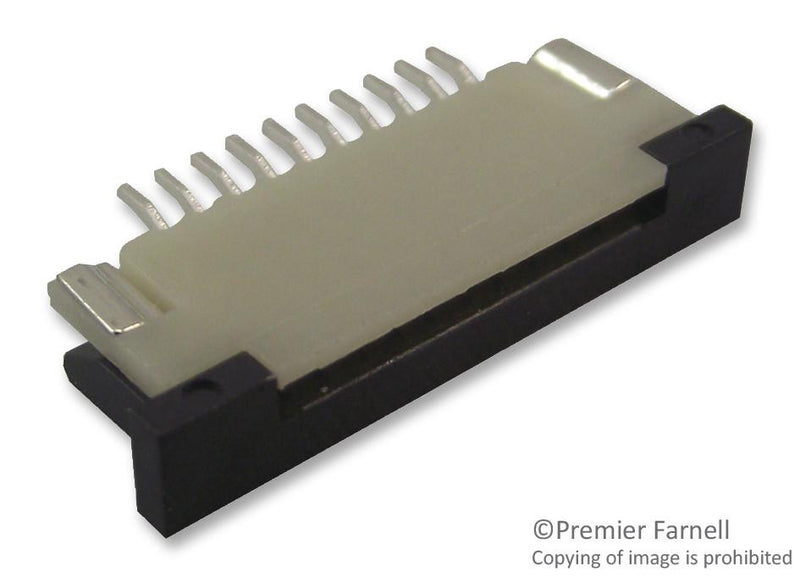 WURTH ELEKTRONIK 68611014422 FFC / FPC Board Connector, ZIF, 1 mm, 10 Contacts, Plug, Surface Mount, Bottom
