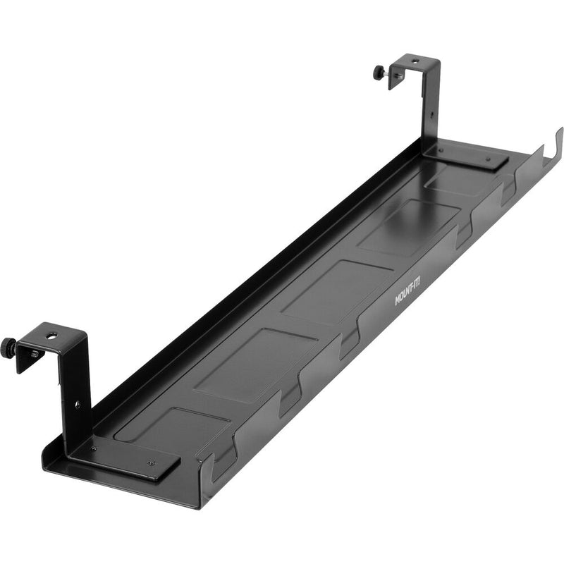 Mount-It! Under Desk Cable Tray (Black)