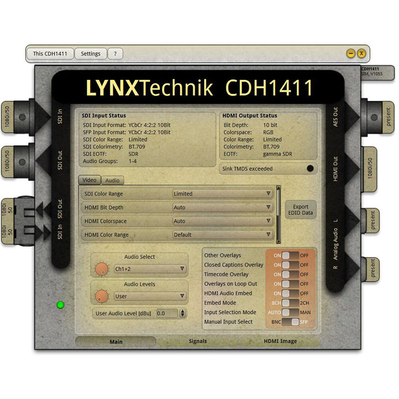 Lynx Technik AG 12G/3G/HD/SD-SDI to HDMI Converter