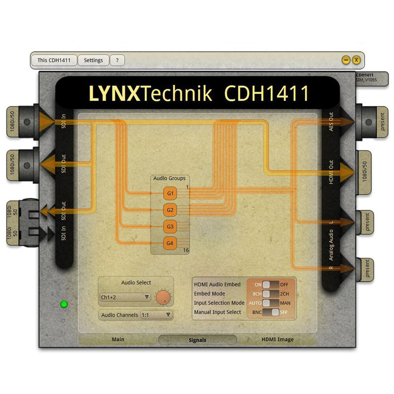 Lynx Technik AG 12G/3G/HD/SD-SDI to HDMI Converter