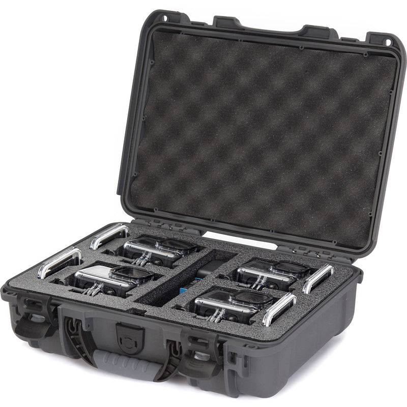 Nanuk 910 Waterproof Hard Case with Foam Inserts for GoPro HERO9 & HERO10 (Graphite)