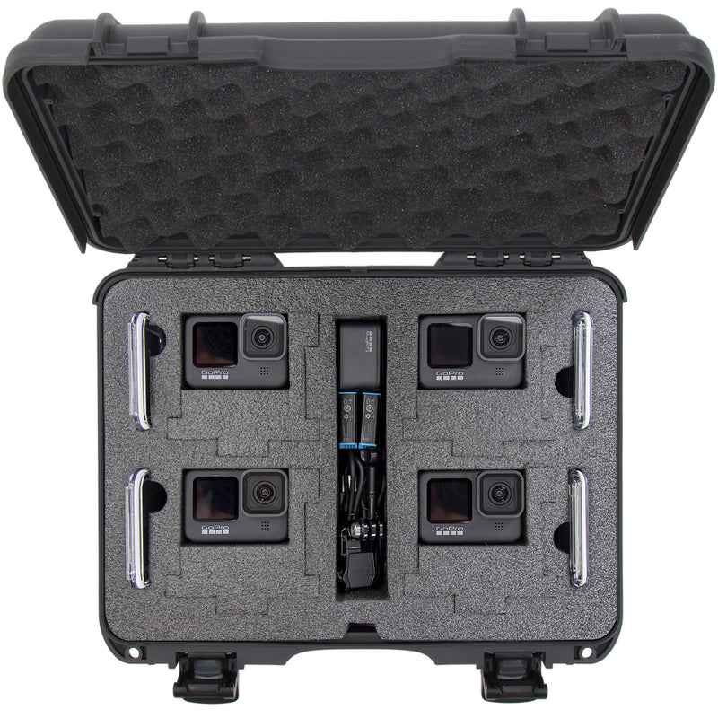 Nanuk 910 Waterproof Hard Case with Foam Inserts for GoPro HERO9 & HERO10 (Graphite)