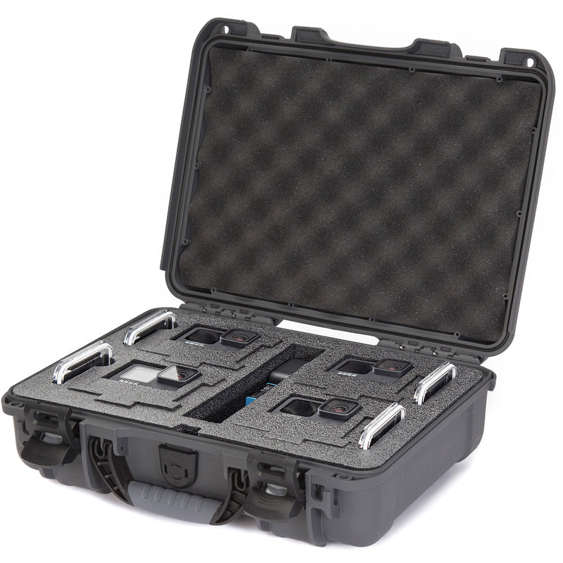 Nanuk 910 Waterproof Hard Case with Foam Inserts for GoPro HERO9 & HERO10 (Graphite)