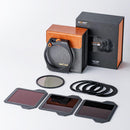 K&F Concept X PRO Square Filter Holder System (95mm CPL + Square ND8/64/1000 + 4 Adapter Rings)