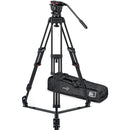 Sachtler FSB 10 Mk II 100mm Touch & Go Head with ENG 2 Aluminum Tripod System (Ground Spreader)