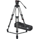 Sachtler FSB 10 Mk II 100mm Touch & Go Head with ENG 2 Carbon Fiber Tripod System (Ground Spreader)