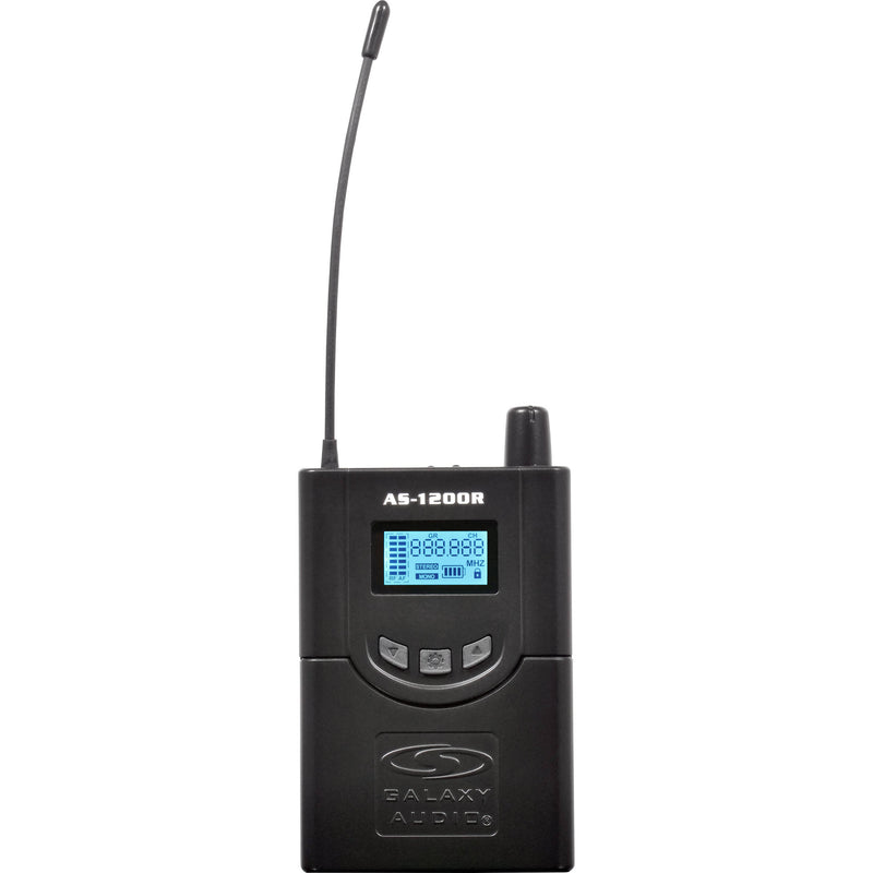 Galaxy Audio AS-1200 Twin Pack Wireless In-Ear Monitor System with 2 Receivers & EB4 Earbuds (N: 518 to 542 MHz)