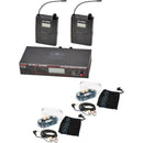 Galaxy Audio AS-1200 Twin Pack Wireless In-Ear Monitor System with 2 Receivers & EB6 Earbuds (D: 584 to 607 MHz)