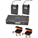 Galaxy Audio AS-1200 Twin Pack Wireless In-Ear Monitor System with 2 Receivers & EB10 Earbuds (D: 584 to 607)