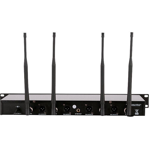 American DJ WM-419 Four-Channel UHF Wireless Handheld Microphone System (540 to 590 MHz)